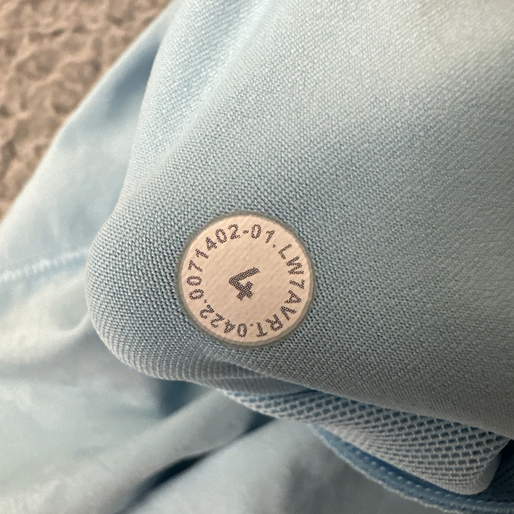 Lululemon Speed Up Shorts Mid Rise 4" Blue Chill Athletic Athleisure Women's 4 - Picture 5 of 7